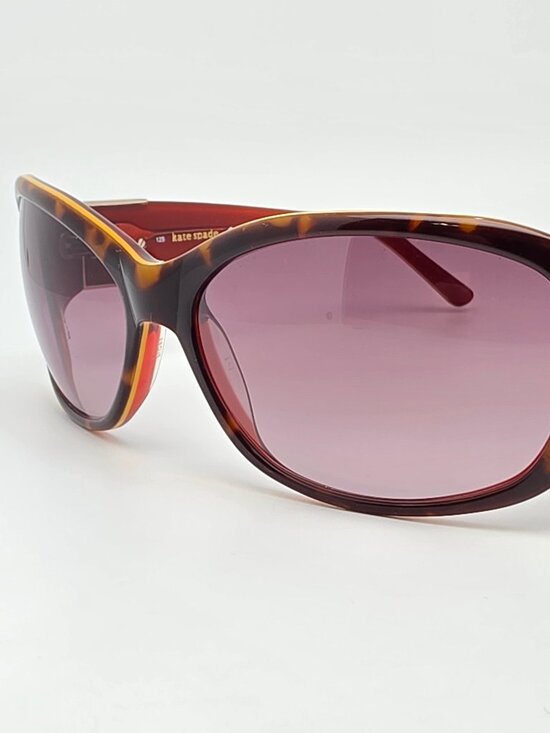 Kate Spade Dorothy Tortoise Citron Frame Brown Gradient Lens Sunglasses w/ Case main image 13